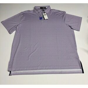 RALPH LAUREN RLX GOLF PURPLE NAVY BEE POLO SHIRT SIZE XL MEN NWT $115.00